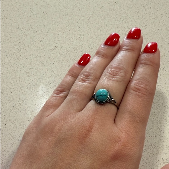 Turquoise Stone Ring - Picture 3 of 5